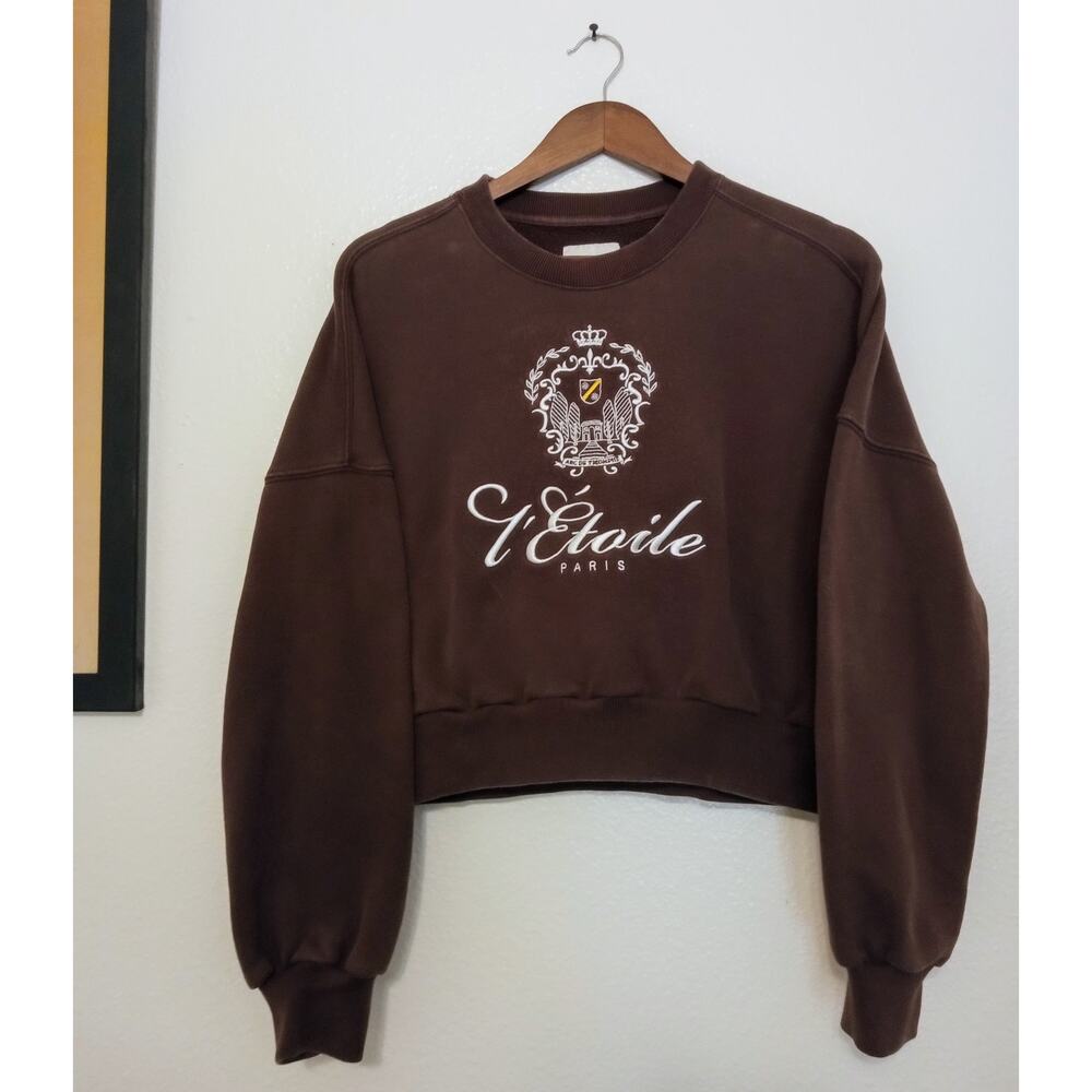 Abercrombie & Fitch L'Étoile Paris Crest Crewneck Soft Collection Sweatshirt  S